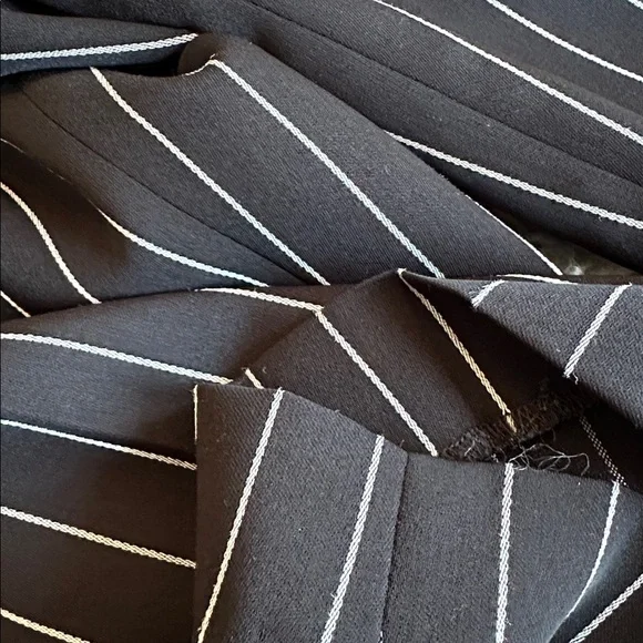 Babaton Women's Black and White Pinstripe Pants - Picture 6 of 13
